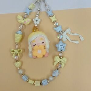 Handmade Chaka authentic PopBean phone charm/keycahin/bag charm